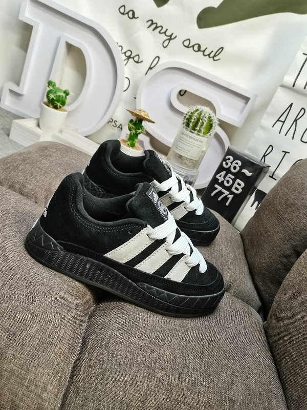Adidas Black Suede Platform Sneakers – Women’s Retro