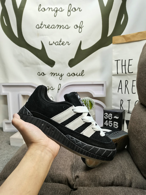 Adidas Black Suede Platform Sneakers – Women’s Retro