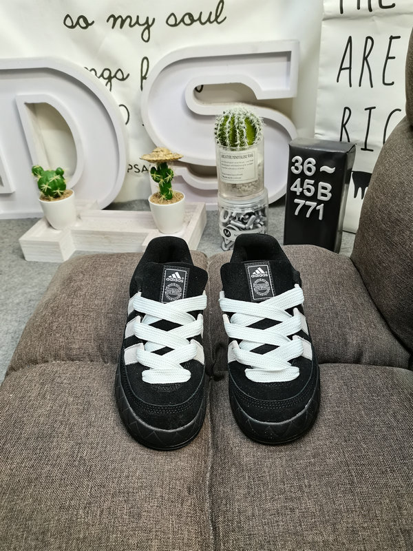 Adidas Black Suede Platform Sneakers – Women’s Retro