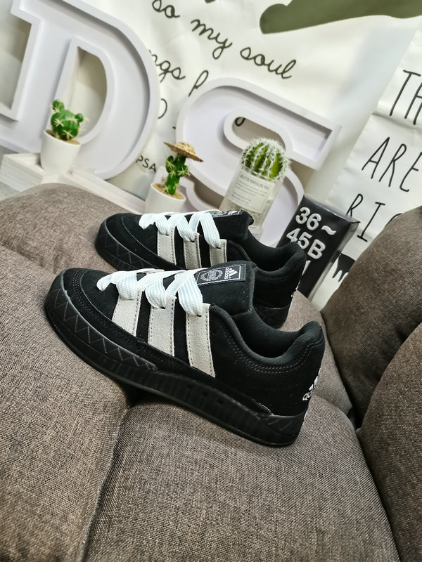 Adidas Black Suede Platform Sneakers – Women’s Retro