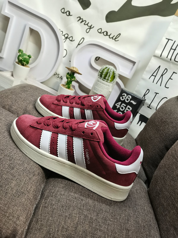 Adidas Campus Burgundy Suede – Retro Style Sneaker
