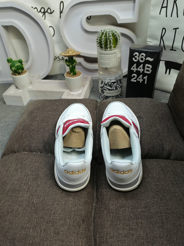 Adidas Court Vintage White Red – Leather Low-Top Sneakers