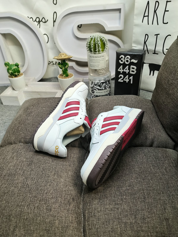 Adidas Court Vintage White Red – Leather Low-Top Sneakers