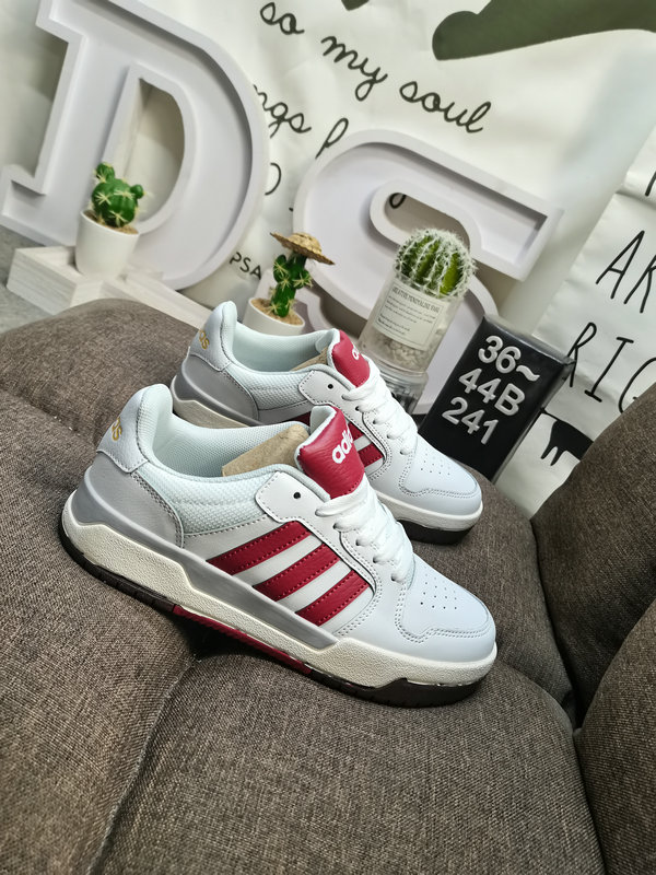 Adidas Court Vintage White Red – Leather Low-Top Sneakers