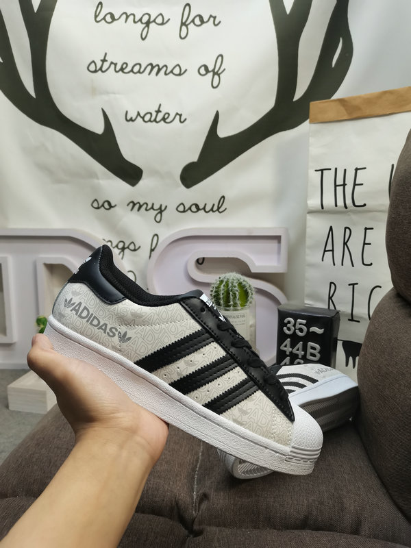 Adidas Cream Black Logo – Adidas Superstar Cream Black – Logo Print