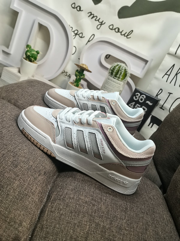 Adidas Drop Step White Taupe – Retro Basketball Sneaker