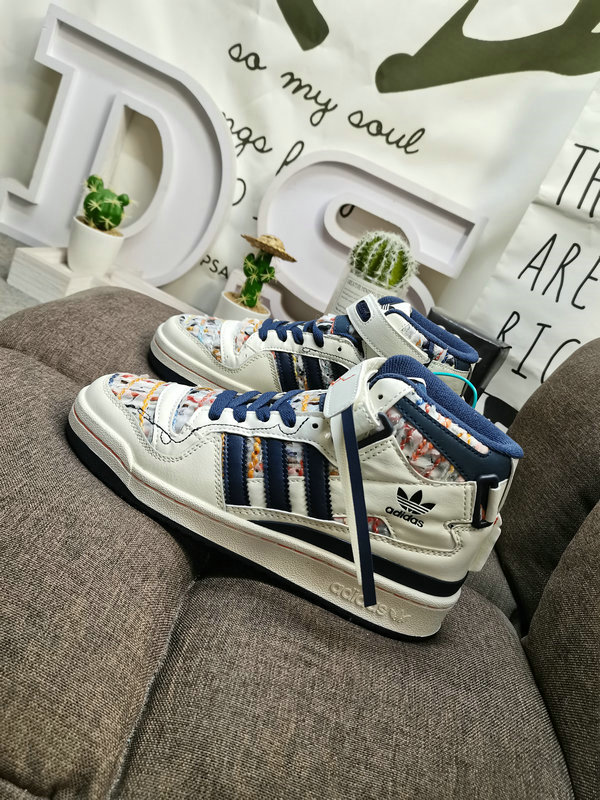 Adidas Forum Mid White Multi – Kids Retro Sneakers
