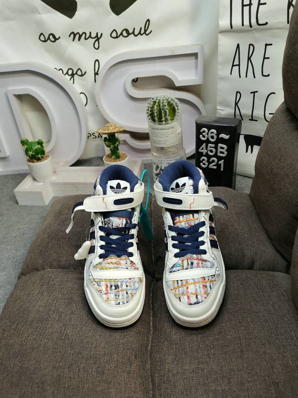 Adidas Forum Mid White Multi – Kids Retro Sneakers