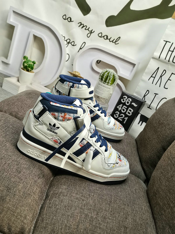 Adidas Forum Mid White Multi – Kids Retro Sneakers