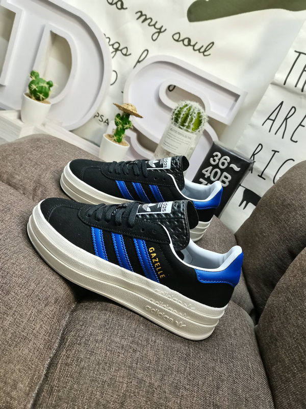 Adidas Gazelle Bold Black Blue – Platform Sneakers