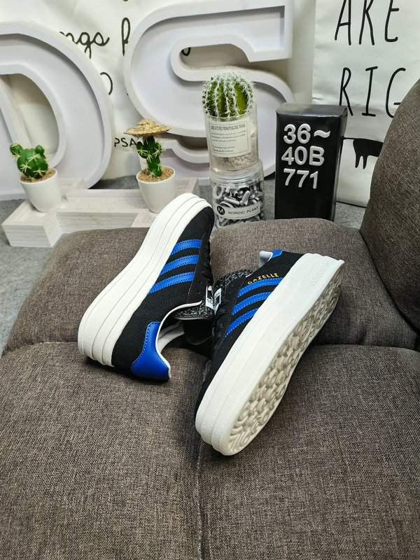 Adidas Gazelle Bold Black Blue – Platform Sneakers