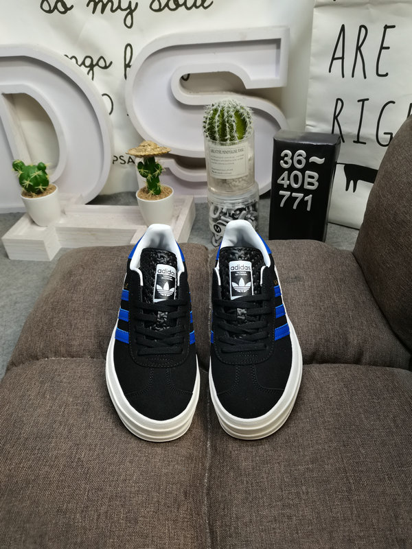 Adidas Gazelle Bold Black Blue – Platform Sneakers