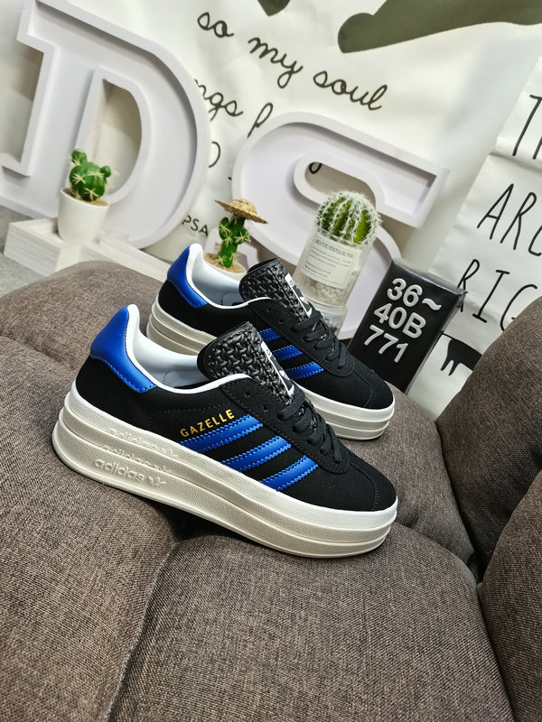 Adidas Gazelle Bold Black Blue – Platform Sneakers
