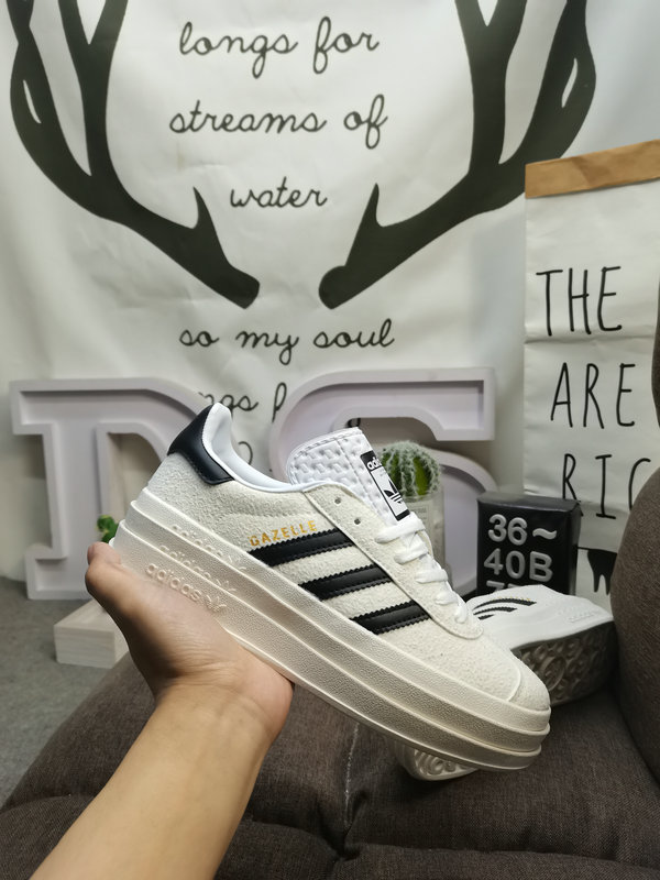 Adidas Gazelle Bold Cream White – Platform Sneakers