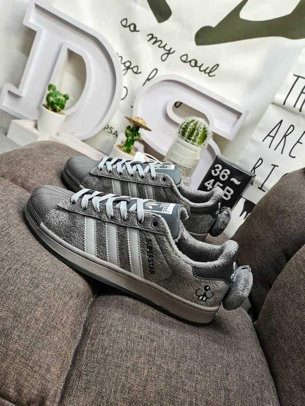 Adidas Gray Furry Bunny – Adidas Superstar Gray Furry – Limited