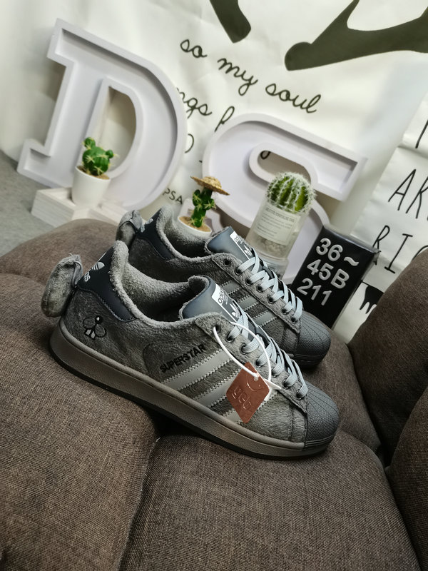 Adidas Gray Furry Bunny – Adidas Superstar Gray Furry – Limited