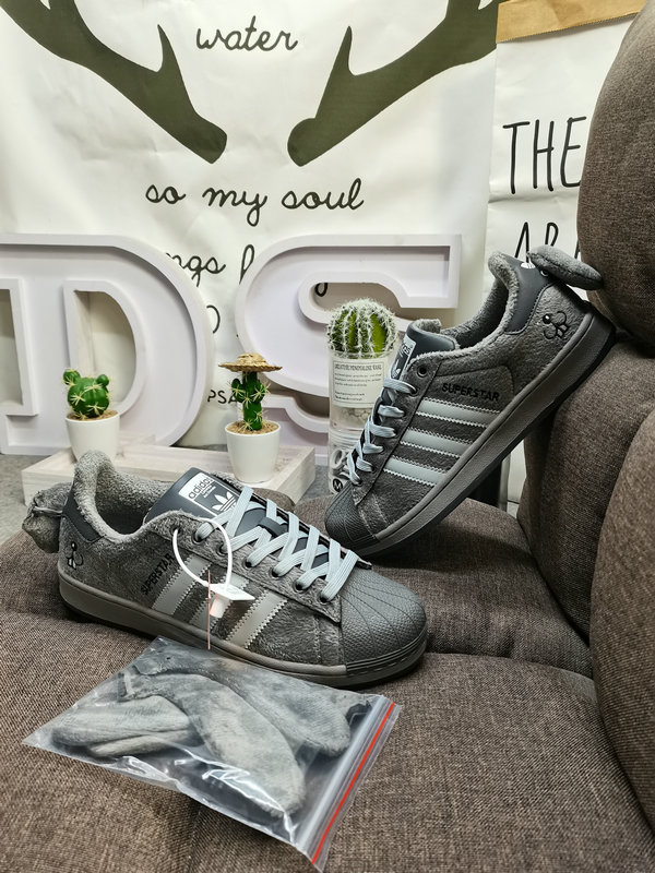 Adidas Gray Furry Bunny – Adidas Superstar Gray Furry – Limited