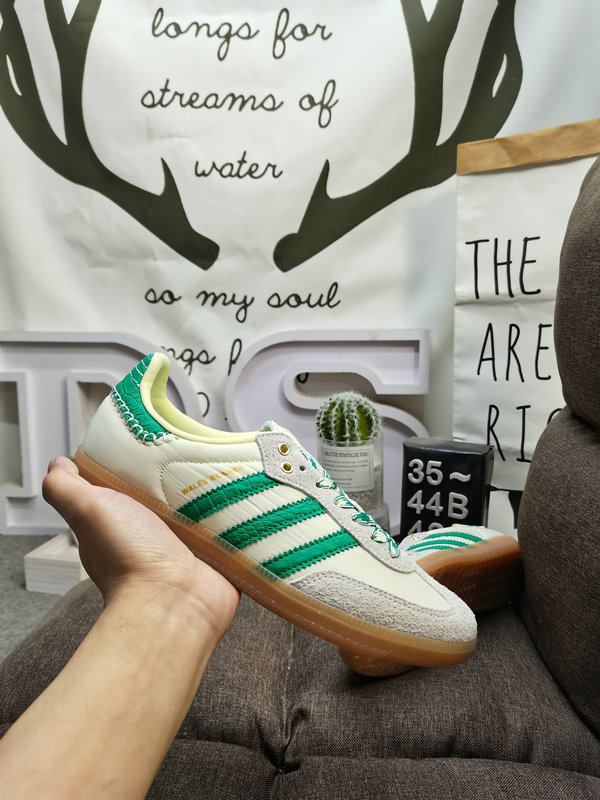 Adidas Samba Cream Green wales – Adidas Samba Wales Bonner Cream Green