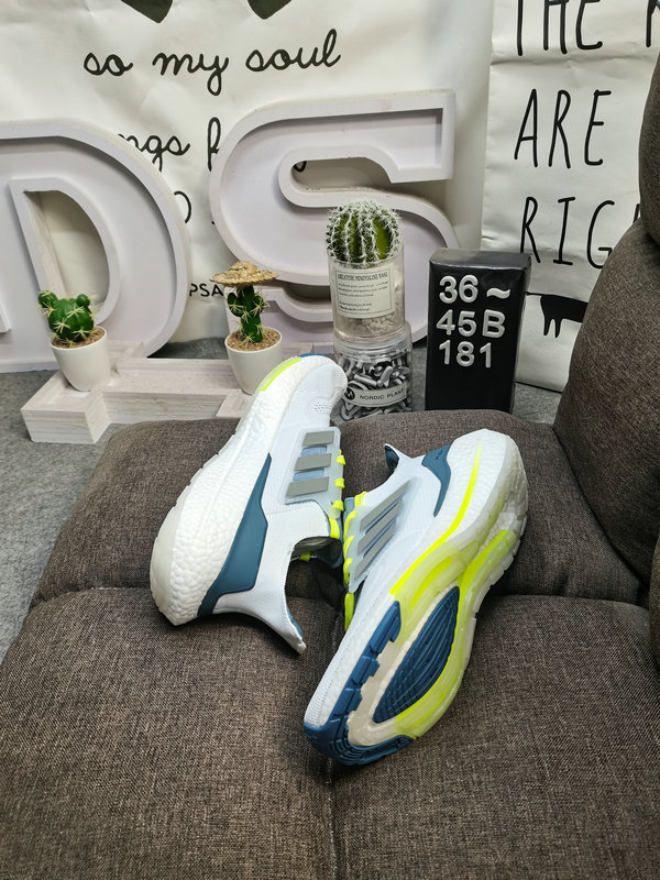Adidas Ultraboost 22 White Blue – Performance Running Shoes