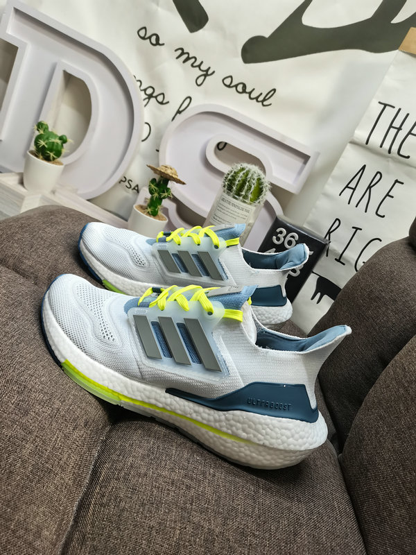 Adidas Ultraboost 22 White Blue – Performance Running Shoes