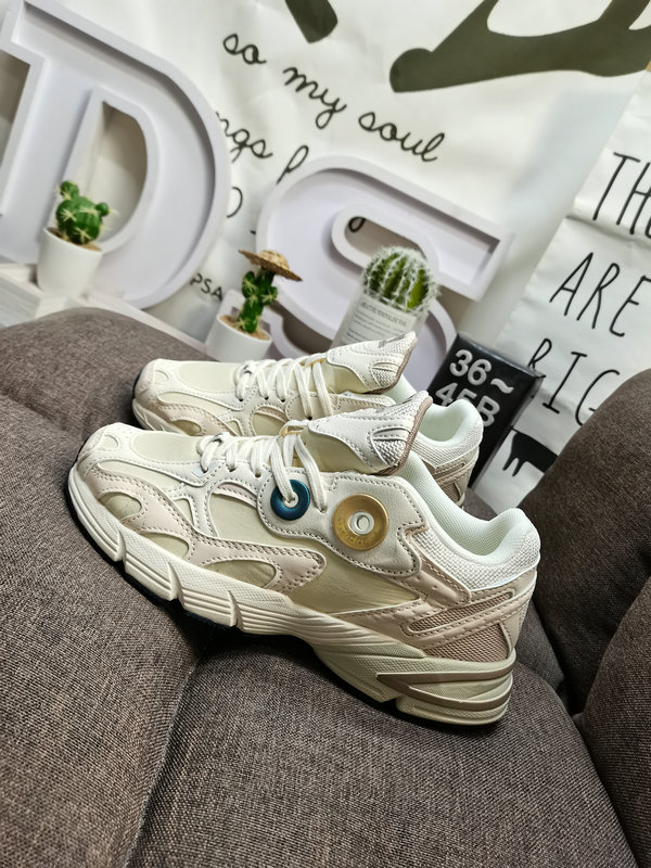 Cream & Beige Chunky Sneakers – Retro Style Trainers