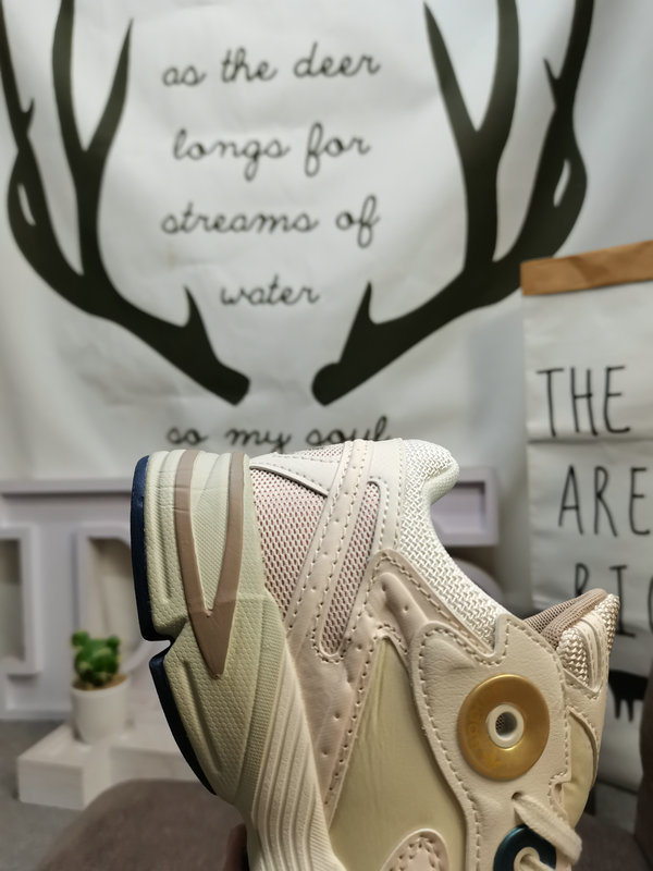 Cream & Beige Chunky Sneakers – Retro Style Trainers